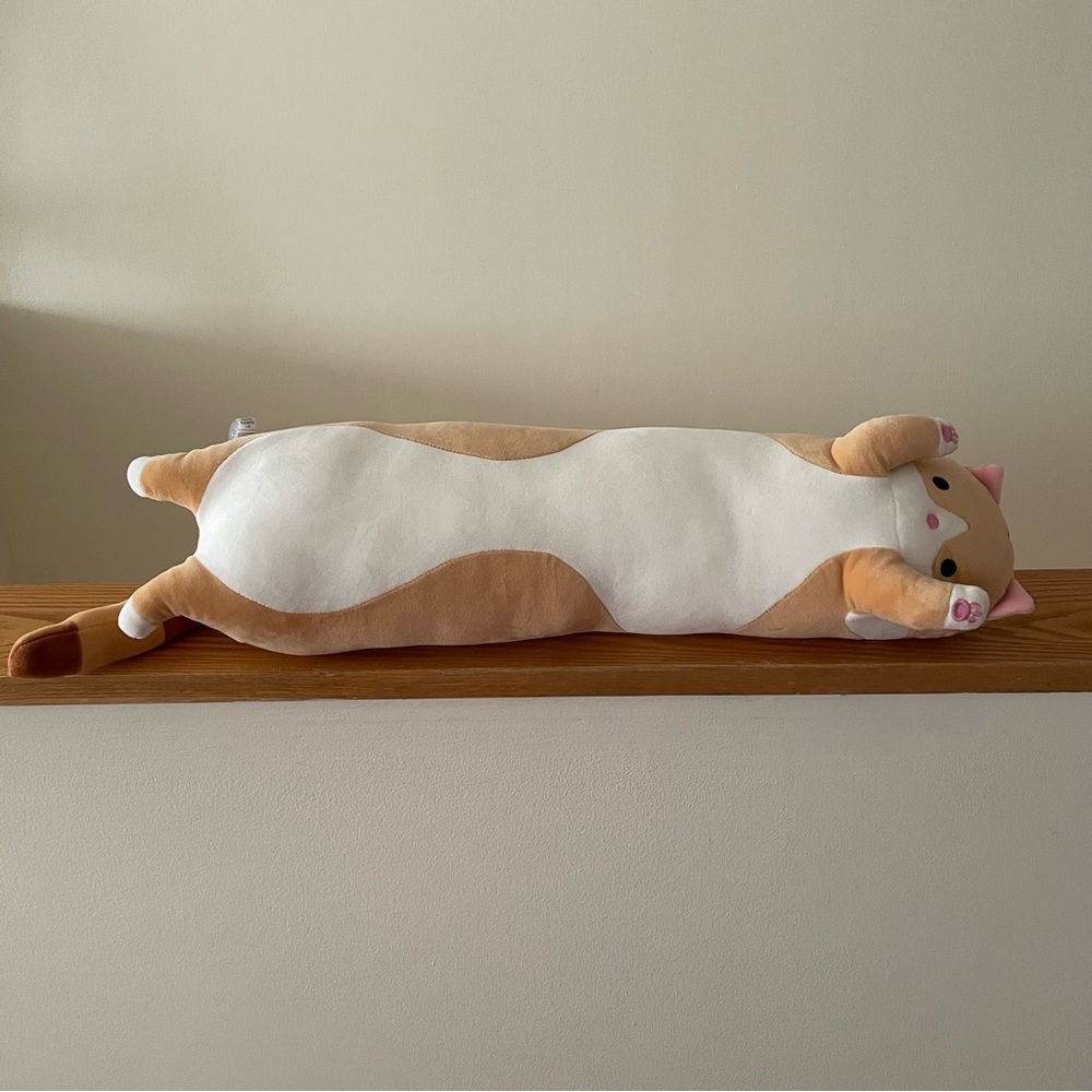 24” Cat Plushie Toy Cuddle Pillow